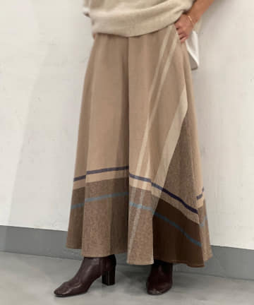 BEARDSLEY(ビアズリー) 《2サイズ展開》ビッグチェックフレアスカート