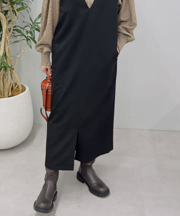 【mionotis(ミオノティス)】トラックソールロングブーツ