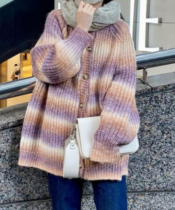 【主役カーデ】グラデーションカーディガン