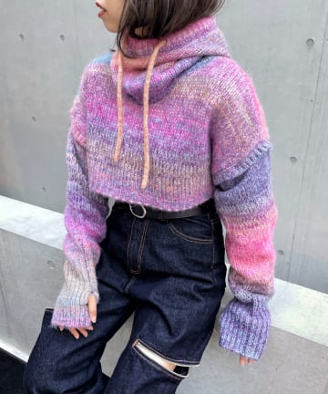 グラデマルチニット