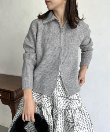 prose verse(プロズヴェール) スタンドネックWジップニット