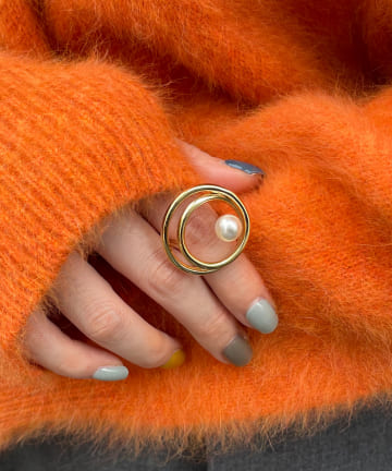 【WEB限定】パールビッグサークルリング