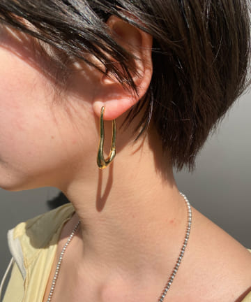 【WEB限定】メタルデザインツイストピアス