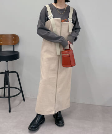 【トレンドのレイヤードアイテム】カットメルトンジャンスカ