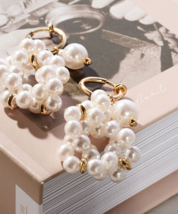 【GOLDY（ゴールディ）】ドロップパールイヤリング