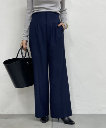 ハイウエストワイドパンツ