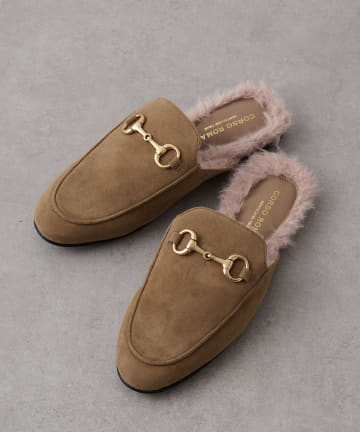 【CORSOROMA/コルソローマ】 スウェードローファースリッポン