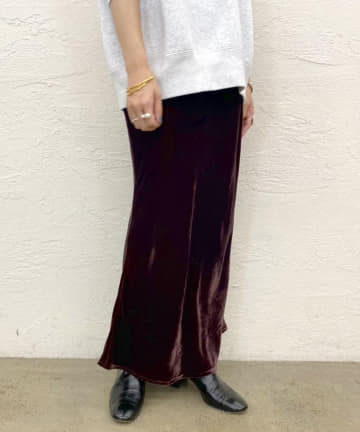 ベロアマーメイドスカート