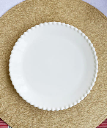 【クリスマスの食卓】ドットリムプレート：20cm