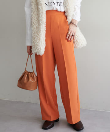 OUTLET(アウトレット) 【Discoat】センタープレスワイドパンツ