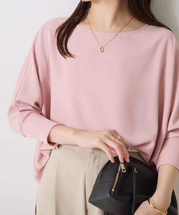 COLLAGE GALLARDAGALANTE(コラージュ ガリャルダガランテ) 【新色登場/高機能/とろみブラウス】ジャージ袖リブTブラウス