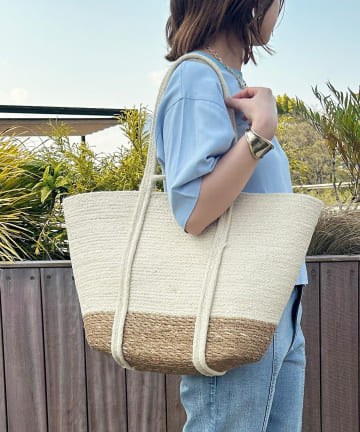 Jena espace merveilleux(ジェナ エスパスメルヴェイユ) ジュートトートバッグ