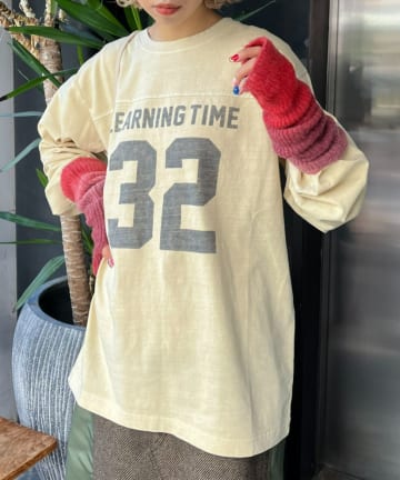 ヴィンテージナンバリングプリントロンTee