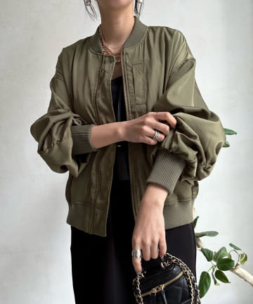【WEB限定】ボリュームスリーブMA1ブルゾン