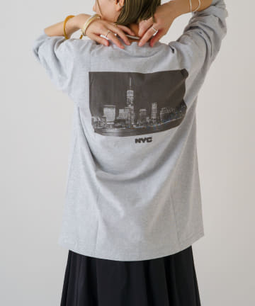 Omekashi(オメカシ) 別注 NYC PHOTO ロングスリーブTシャツ