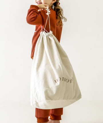 3COINS(スリーコインズ) 【Holly Jolly】リバーシブルサンタの袋：大サイズ