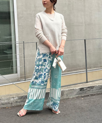 Jena　espace merveilleux(ジェナ　エスパスメルヴェイユ) 【一枚でもレイヤードでも楽しめる】フリンジテープヤーンベスト