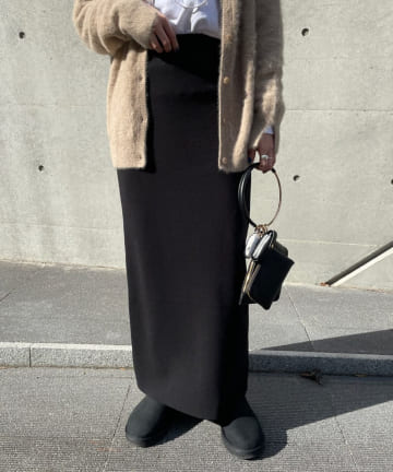 総針ニットタイトスカート