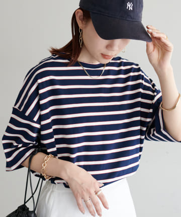 【WEB限定】マルチボーダーBIGTシャツ