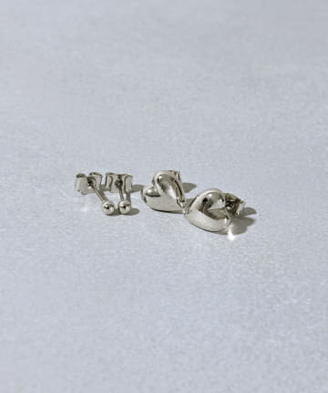 ハートミニピアス4個セット