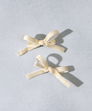 ベロアリボンクリップ2個セット