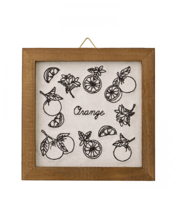 salut!(サリュ) オレンジ刺繍パネル