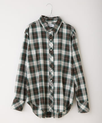 *【WHIMSIC】CHECK WESTERN SHIRT