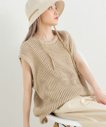 Kastane(カスタネ) 【WHIMSIC】MESH KNIT VEST