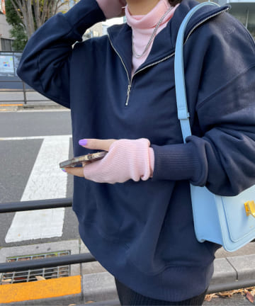 SHENERY(シーナリー) ハーフZIPスウェットプルオーバー