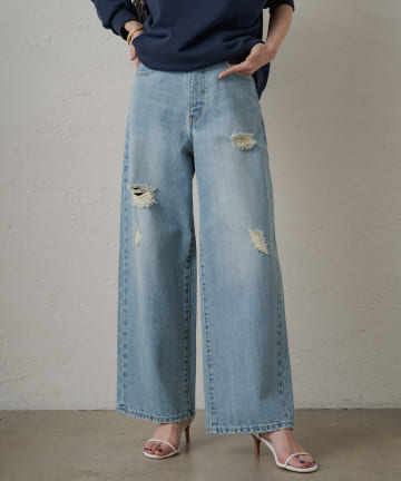 【FUYUTOKU対象】ルーズデニムパンツ