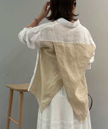 Jena　espace merveilleux(ジェナ　エスパスメルヴェイユ) 【新色登場】リネンバッククロスシャツ