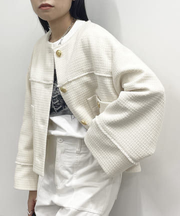 ツイードショートジャケット