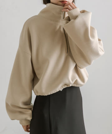 [mline]ハーフジップスウェット