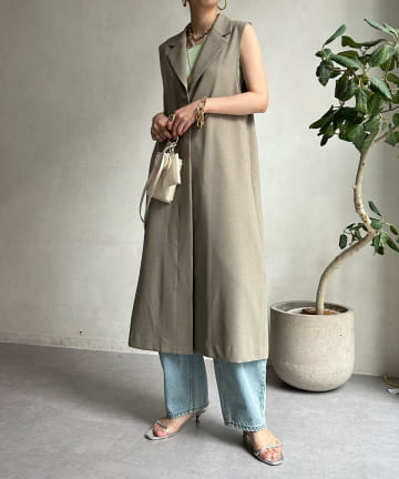 【WEB限定】2WAYテーラードジレワンピース