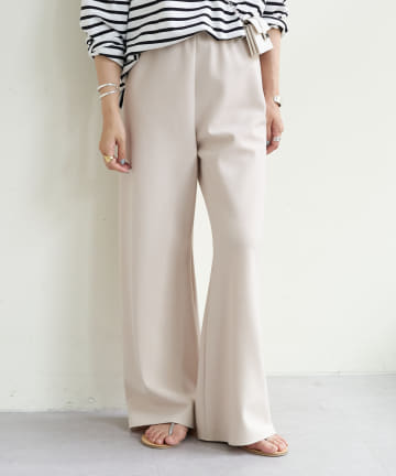 【マイナス3キロ見え!】ダブルクロスワイドパンツ