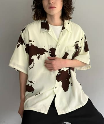 CIAOPANIC(チャオパニック) 【SUNNY SPORTS】printed box shirt