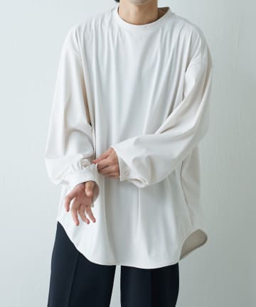 Lui's(ルイス) トリコットカフス付カットソー
