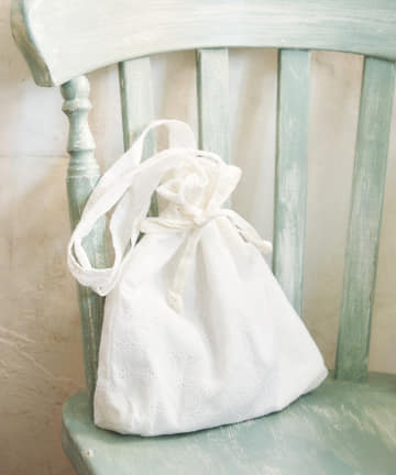 salut!(サリュ) レース巾着バッグ