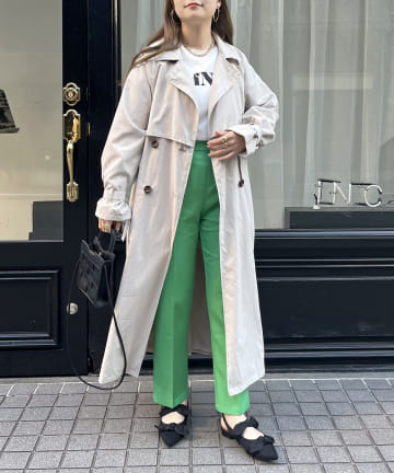 prose verse(プロズヴェール) キャンディスリーブヨーク切替トレンチ