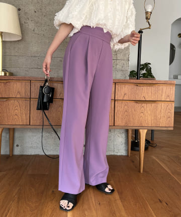 OUTLET(アウトレット) 【CAPRICIEUX LE'MAGE】Vカットベルトパンツ