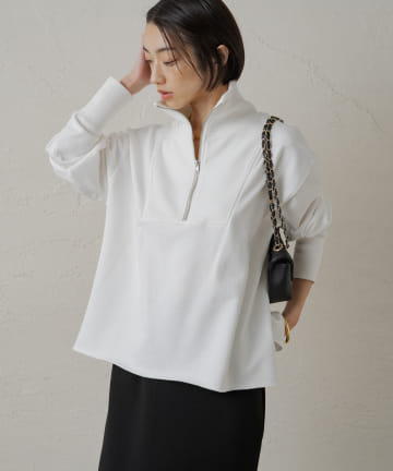 ハーフZIPスウェット