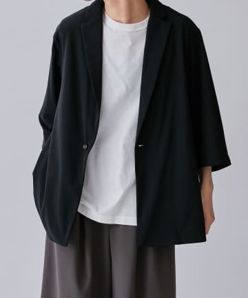 Lui's(ルイス) トリコット6分袖1Bオーバージャケット
