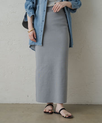 総針ニットスカート