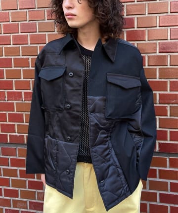 CIAOPANIC(チャオパニック) 【THRIFTY LOOK】patch work futigue jacket
