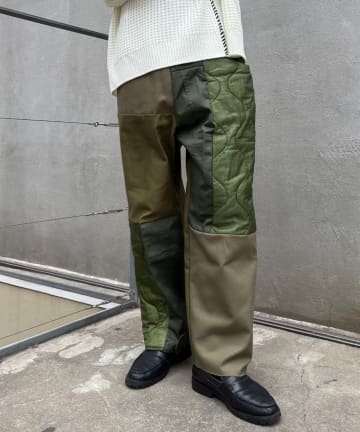 CIAOPANIC(チャオパニック) 【THRIFTY LOOK】patch work easy pant