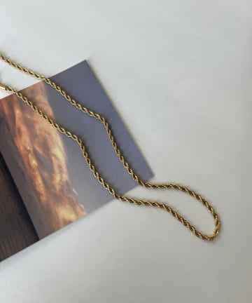 prose verse(プロズヴェール) 〈サージカルステンレス〉ツイストチェーンネックレス