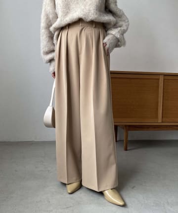 CAPRICIEUX LE'MAGE(カプリシュレマージュ) 2タックワイドパンツ