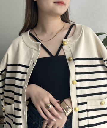 prose verse(プロズヴェール) Vストラップカップ付きキャミ