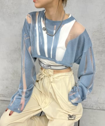 イレギュラーパターンオパールニット