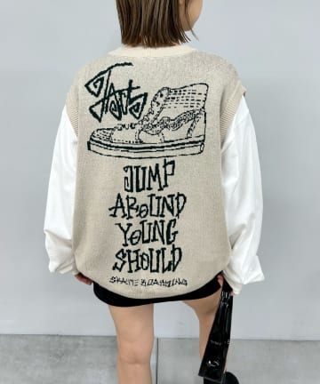 WHO’S WHO gallery(フーズフーギャラリー) COOPER FACTスニーカーニットベスト